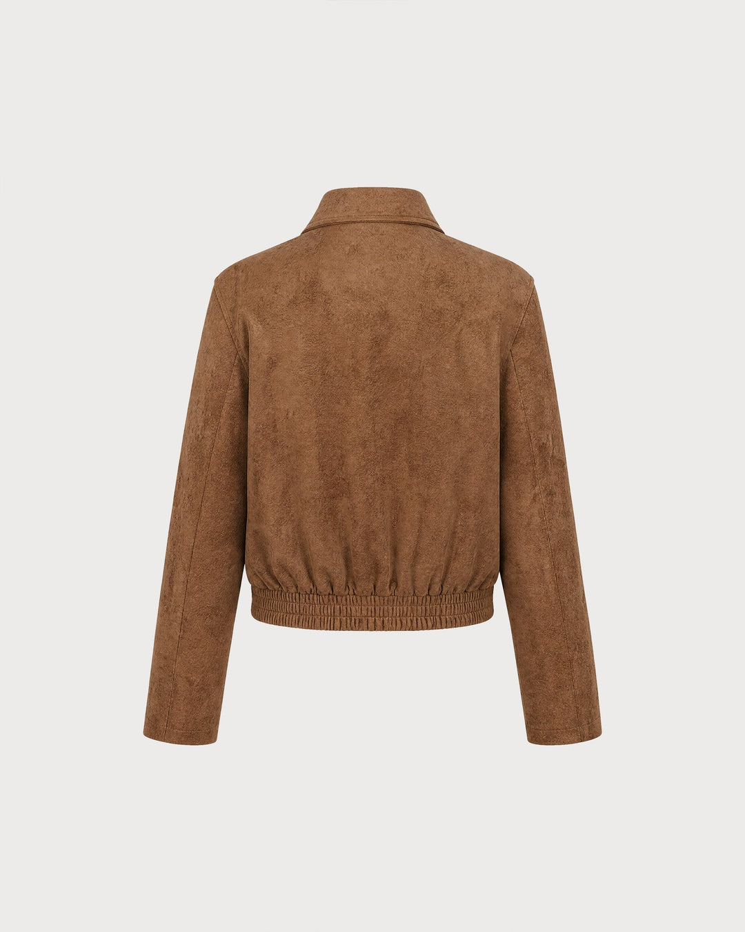 Veste à Poches avec Fermeture Éclair Marron