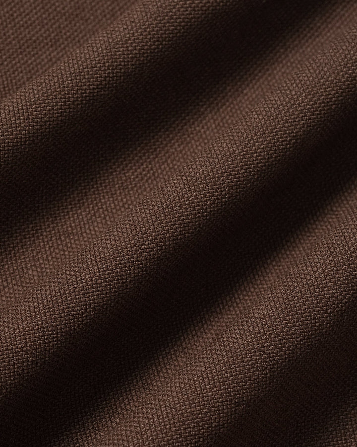 Pantalon Droit avec Taille Élastique et Poches Marron